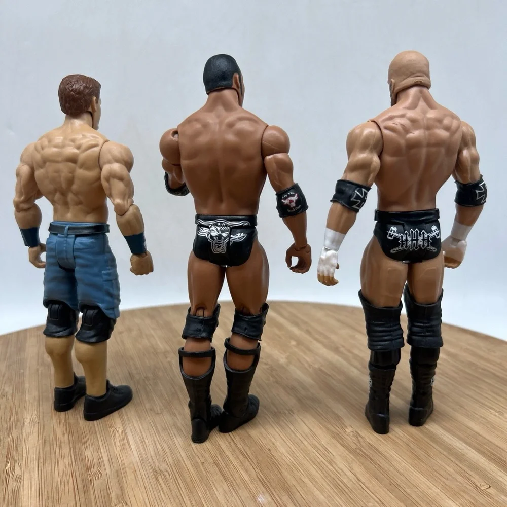 WWE John Cena The Rock Triple H‎ Wrestling Action Figures 7”.